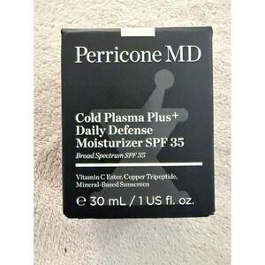 Perricone MD Cold Plasma Plus+ Daily Defense Moisturizer SPF 35- 1 oz Exp 06/26
